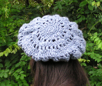Eleanor beret style crochet hat