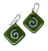 hypoallergenic dichroic glass earrings
