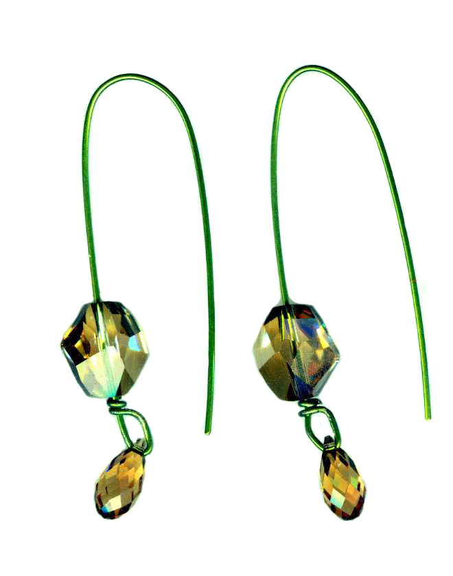 hypoallergenic long earwire earrings