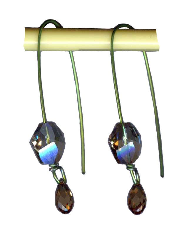 hypoallergenic long earwire earrings