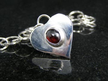designer sterling silver heart bracelet