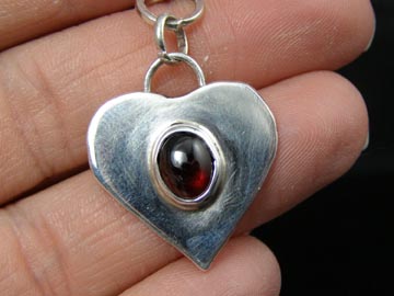 designer sterling silver heart bracelet