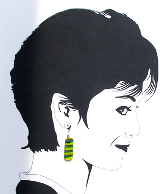 hypoallergenic fused glass earrings