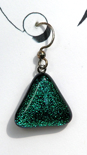 hypoallergenic dichroic glass earrings
