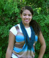 beaded silk lace infinity scarf