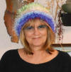 custom eyelash yarn crochet hat