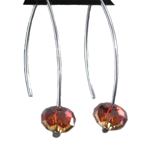 hypoallergenic long earwire earrings