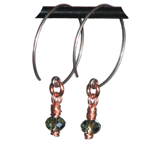 fairy lantern titanium hoop earrings
