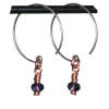 fairy lantern titanium hoop earrings