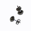 8mm titanium dome post earrings
