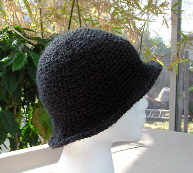 crochet hat with flower