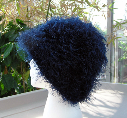 Marine Sky Faux Fur Crochet Hat