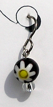 millefiori bead earrings
