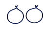 nioibum endless hoop earrings