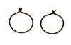 nioibum endless hoop earrings