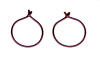 nioibum endless hoop earrings