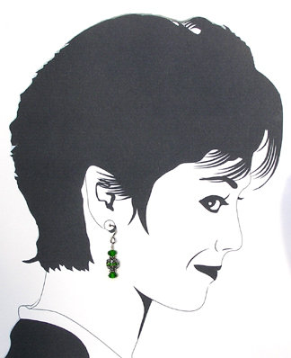 holiday ornament dangle earrings