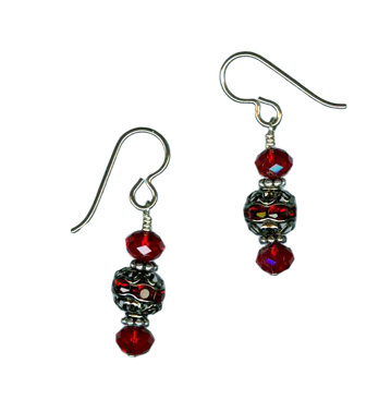 holiday ornament dangle earrings