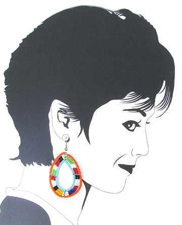 Maasai dangle earrings