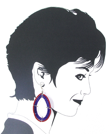 Maasai dangle earrings