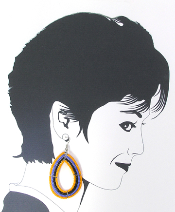 Maasai dangle earrings