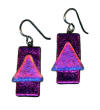 hypoallergenic dichroic glass earrings