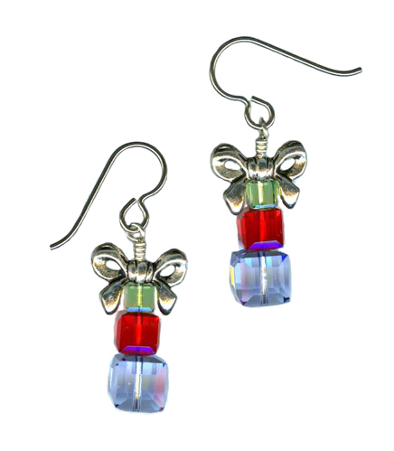 holiday boxes dangle earrings