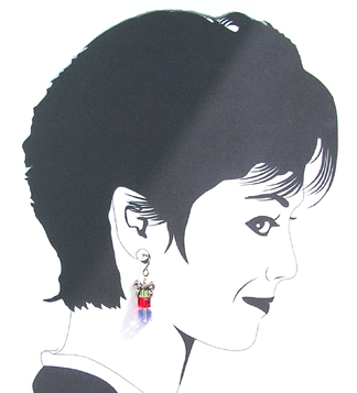 holiday boxes dangle earrings