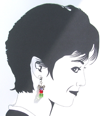 holiday boxes dangle earrings