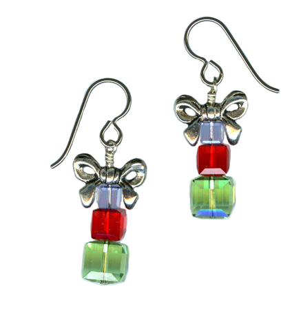 holiday boxes dangle earrings