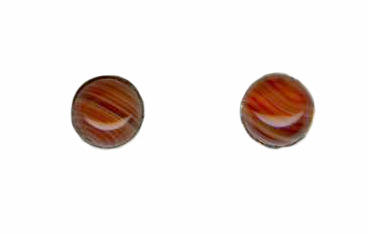 6mm red lace agate cab titanium post earrings