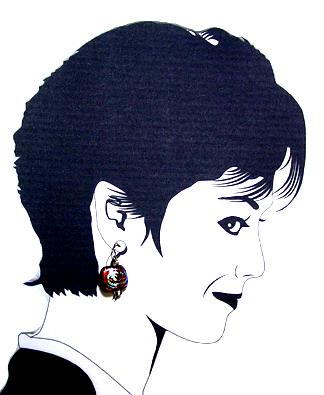 hypoallergenic dichroic glass earrings
