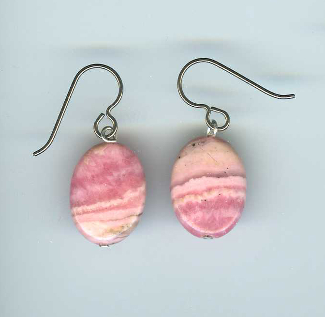 hypoallergenic Rhodochrosite earrings