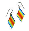 hypoallergenic dichroic glass earrings