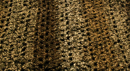 crocheted shawl