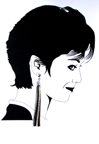 hypoallergenic silver leather earrings