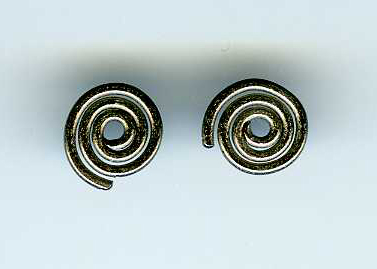 titanium spiral earring jackets