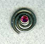 titanium spiral earring jackets
