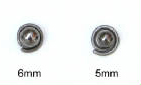 titanium spiral earring jackets