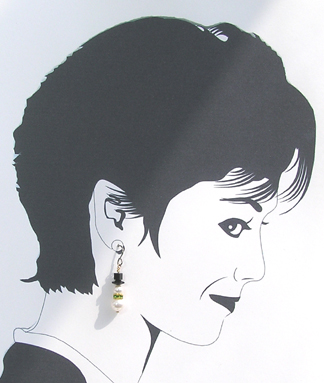 snowman dangle earrings