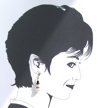 snowman dangle earrings