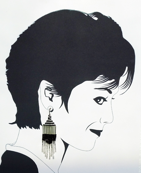 hypoallergenic native american bead earrings