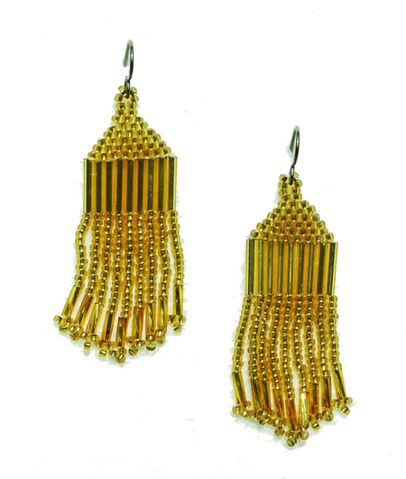 hypoallergenic native american bead earrings