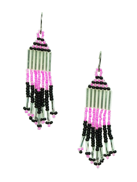 hypoallergenic native american bead earrings