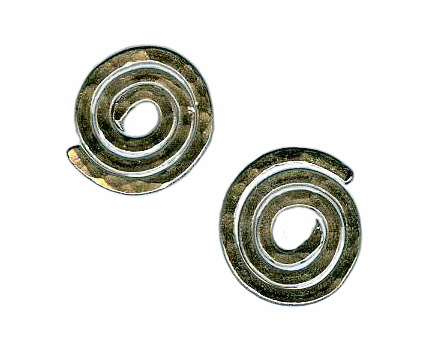 titanium spiral earring jackets