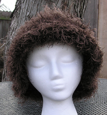 Wild Sable Faux Fur Crochet Hat